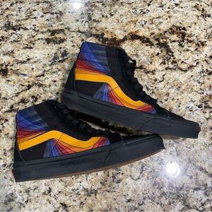 Vans Sk8-Hi Reissue 'Refract High tops. 
Size Men 6.5, Women 8